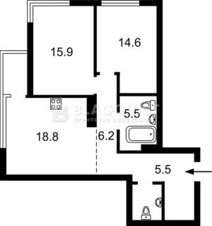 Квартира W-7367821, Крістерів родини, 16, Київ - Фото 3