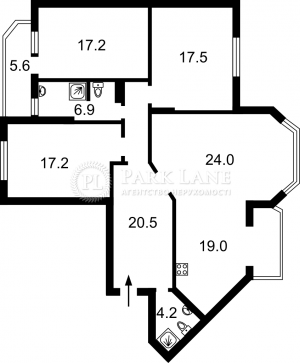 Квартира W-7295772, Гмыри Бориса, 2, Киев - Фото 14