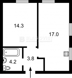 Квартира W-7310870, Максимовича Михаила (Трутенко Онуфрия), 24е, Киев - Фото 14