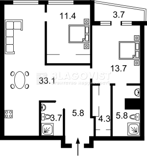Квартира W-7356761, Антоновича Владимира (Горького), 109, Киев - Фото 10
