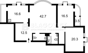 Квартира W-7362271, Тютюнника Василия (Барбюса Анри), 37/1, Киев - Фото 2