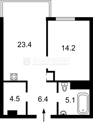 Квартира W-7369564, Верхогляда Андрія (Драгомирова Михайла), 15б, Київ - Фото 3