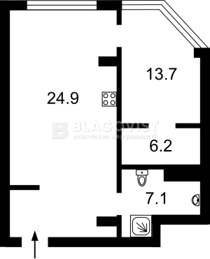 Квартира W-7390247, Верхогляда Андрія (Драгомирова Михайла), 14а, Київ - Фото 2
