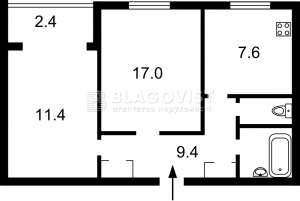 Квартира W-7302938, Верхогляда Андрія (Драгомирова Михайла), 6б, Київ - Фото 2