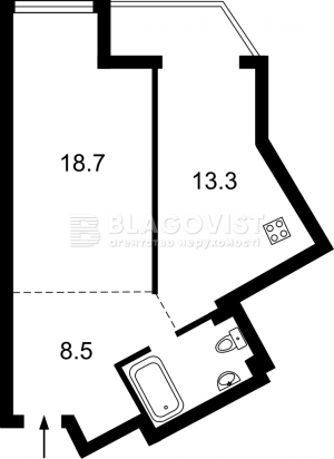 Apartment W-7303157, Bazhana Mykoly avenue, 1м, Kyiv - Photo 2