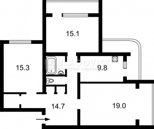 Квартира W-7321846, Дарницький бул., 1, Київ - Фото 2