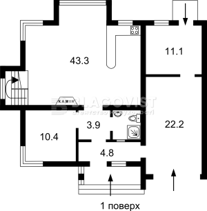 Будинок W-7413926, Комарова, 11, Петропавлівська Борщагівка - Фото 3