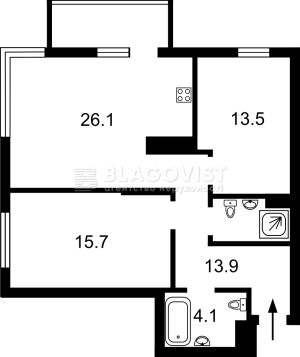 Квартира W-7418371, Маккейна Джона (Кудрі Івана), 1б, Київ - Фото 3