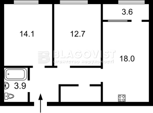 Квартира W-7428690, Максимовича Михаила (Трутенко Онуфрия), 24г, Киев - Фото 3