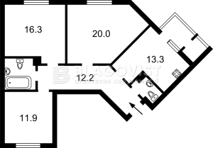 Квартира W-7431573, Выговского Ивана (Гречко Маршала), 10є, Киев - Фото 2