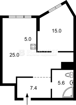 Квартира W-7432555, Шаповала Генерала (Механизаторов), 2, Киев - Фото 2
