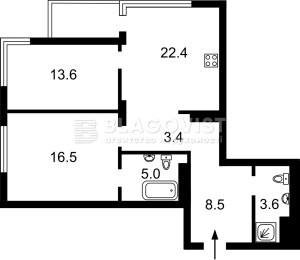 Квартира W-7434283, Олеся Александра, 13, Киев - Фото 3