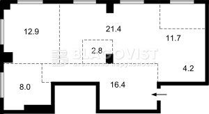 Квартира W-7441596, Володимирська, 86а, Київ - Фото 2