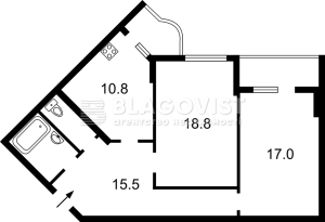 Квартира W-7443898, Печерська, 2, Чайки - Фото 1