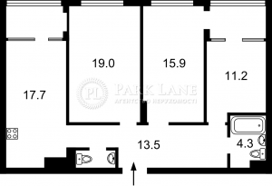 Квартира W-7313059, Сверстюка Євгена (Раскової Марини), 6, Київ - Фото 3