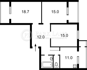Квартира W-7396944, Гмыри Бориса, 13, Киев - Фото 2