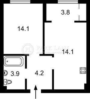 Квартира W-7365552, Максимовича Михайла (Трутенка Онуфрія), 24, Київ - Фото 14