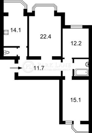 Квартира W-7375957, Кишки Самийла (Конева Маршала), 9, Киев - Фото 14