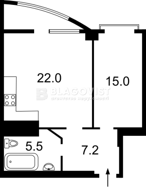 Квартира W-7381832, Антоновича Владимира (Горького), 72, Киев - Фото 2