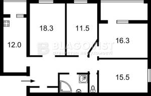 Квартира W-7387752, Кикабидзе Вахтанга (Булгакова), 18, Киев - Фото 2