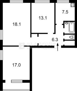 Квартира W-7394383, Руденка Миколи бульв. (Кольцова бульв.), 5, Киев - Фото 2