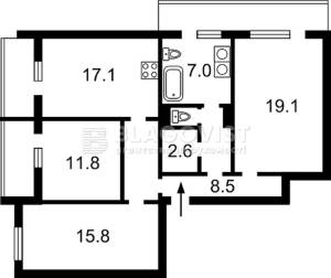 Квартира W-7407389, Рейгана Рональда (Драйзера Теодора), 10, Киев - Фото 2