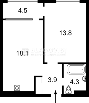 Квартира W-7352347, Семьи Кристеров, 20б, Киев - Фото 13