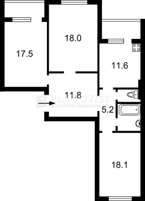 Квартира W-7372180, Данченко Сергея, 3, Киев - Фото 9