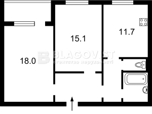 Квартира W-7372193, Рейгана Рональда (Драйзера Теодора), 42, Київ - Фото 15