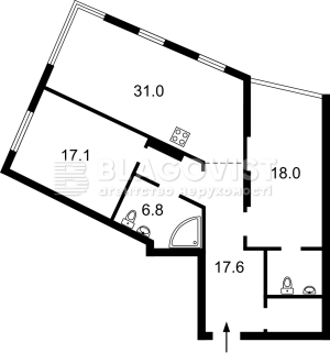 Квартира W-7350631, Микільсько-Слобідська, 15, Київ - Фото 15
