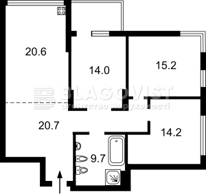 Квартира W-7351086, Кишки Самийла (Конева Маршала), 12, Киев - Фото 15