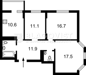 Квартира W-7351144, Здановской Юлии (Ломоносова), 34б, Киев - Фото 12