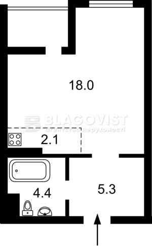 Квартира W-7351378, Верхогляда Андрея (Драгомирова Михаила), 14а, Киев - Фото 12