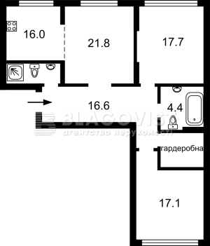 Квартира W-7351453, Максимовича Михаила (Трутенко Онуфрия), 32а, Киев - Фото 11