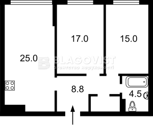 Квартира W-7376611, Сверстюка Євгена (Раскової Марини), 6в, Київ - Фото 12