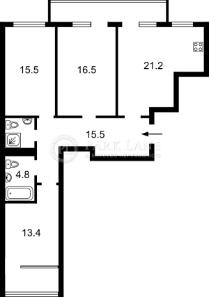 Квартира W-7398554, Олеся Александра, 1, Киев - Фото 2
