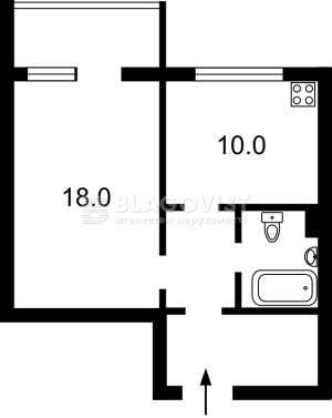 Квартира W-7389843, Драгоманова, 1к, Киев - Фото 2