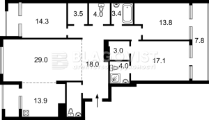 Квартира W-7412745, Верхогляда Андрея (Драгомирова Михаила), 20, Киев - Фото 2