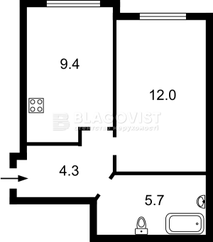 Квартира W-7428396, Покровская, 52, Чабаны - Фото 3