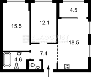 Квартира W-7355030, Виговського Івана (Гречка Маршала), 42, Київ - Фото 4