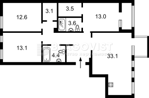 Квартира W-7385917, Салютная, 2, Киев - Фото 9