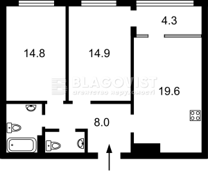 Квартира W-7411729, Сверстюка Євгена (Раскової Марини), 6д, Київ - Фото 9