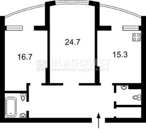 Квартира W-7375092, Максимовича Михаила (Трутенко Онуфрия), 3г, Киев - Фото 15
