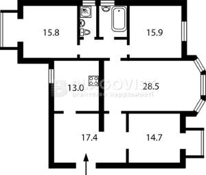 Квартира W-7433821, Круглоуниверситетская, 7, Киев - Фото 2