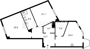Квартира W-7450607, Здановской Юлии (Ломоносова), 71з, Киев - Фото 15
