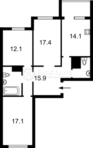 Квартира W-7375485, Максимовича Михаила (Трутенко Онуфрия), 9а, Киев - Фото 14