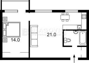 Квартира W-7393328, Леси Украинки бульв., 9, Киев - Фото 11