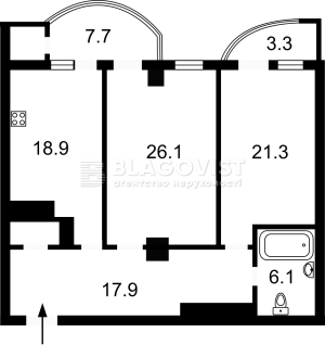Квартира W-7395763, Леси Украинки бульв., 7а, Киев - Фото 15
