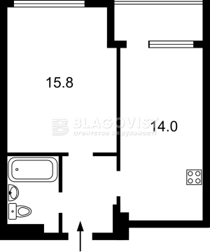 Квартира W-7401955, Крайняя, 1, Киев - Фото 1