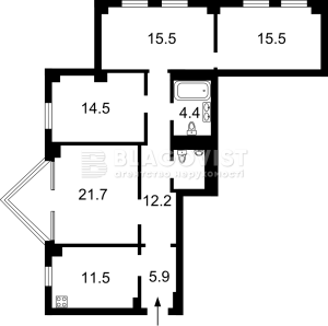 Квартира W-7376971, Воробьева Генерала (Курская), 13е, Киев - Фото 4